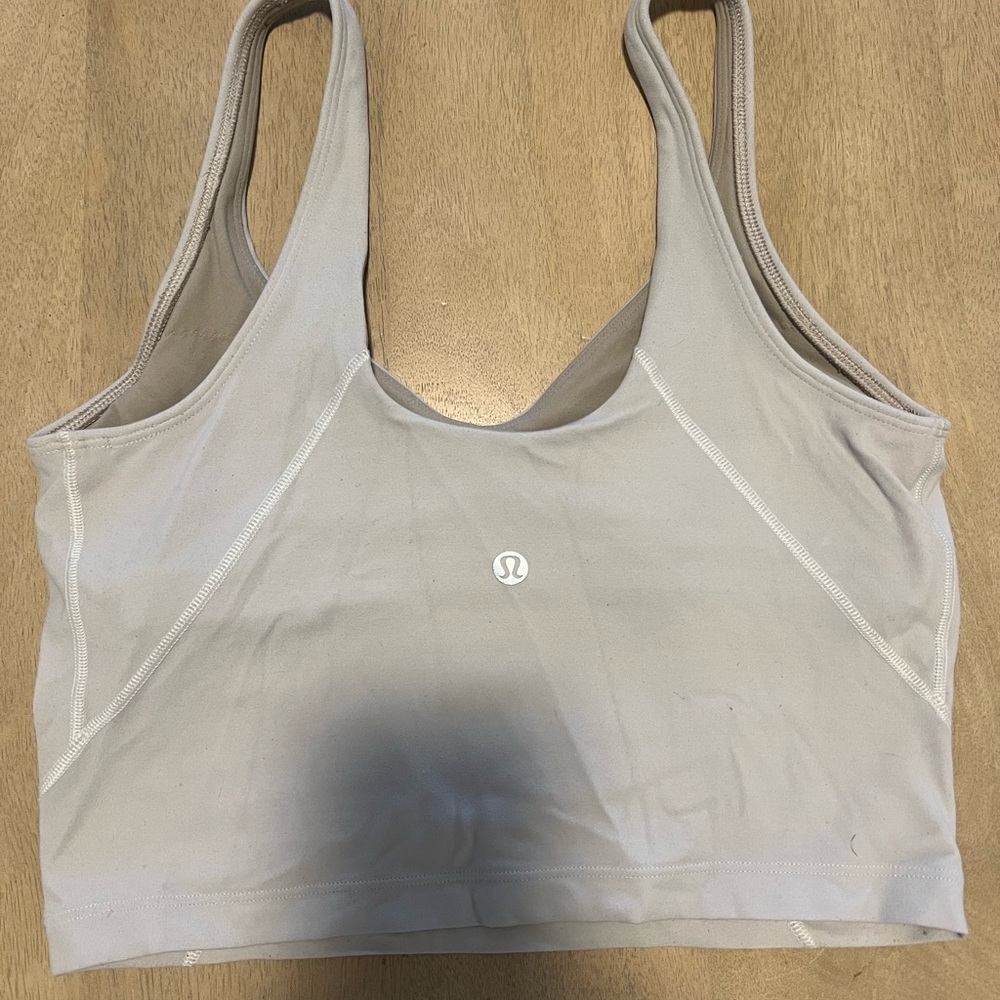lululemon athletica Light Gray Sports Bra